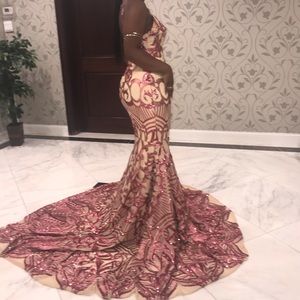 Custom made Sequence Prom Dress